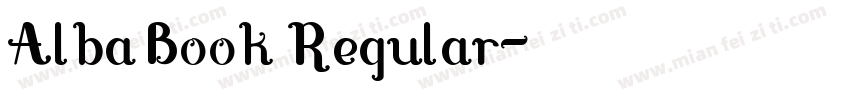 Alba Book Regular字体转换